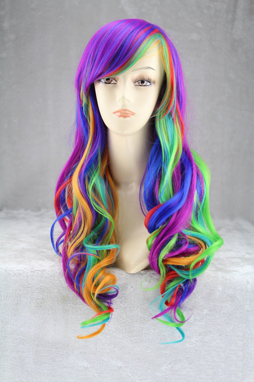 Colorful rainbow gradient hairstyle Colorful rainbow gradient hairstyle